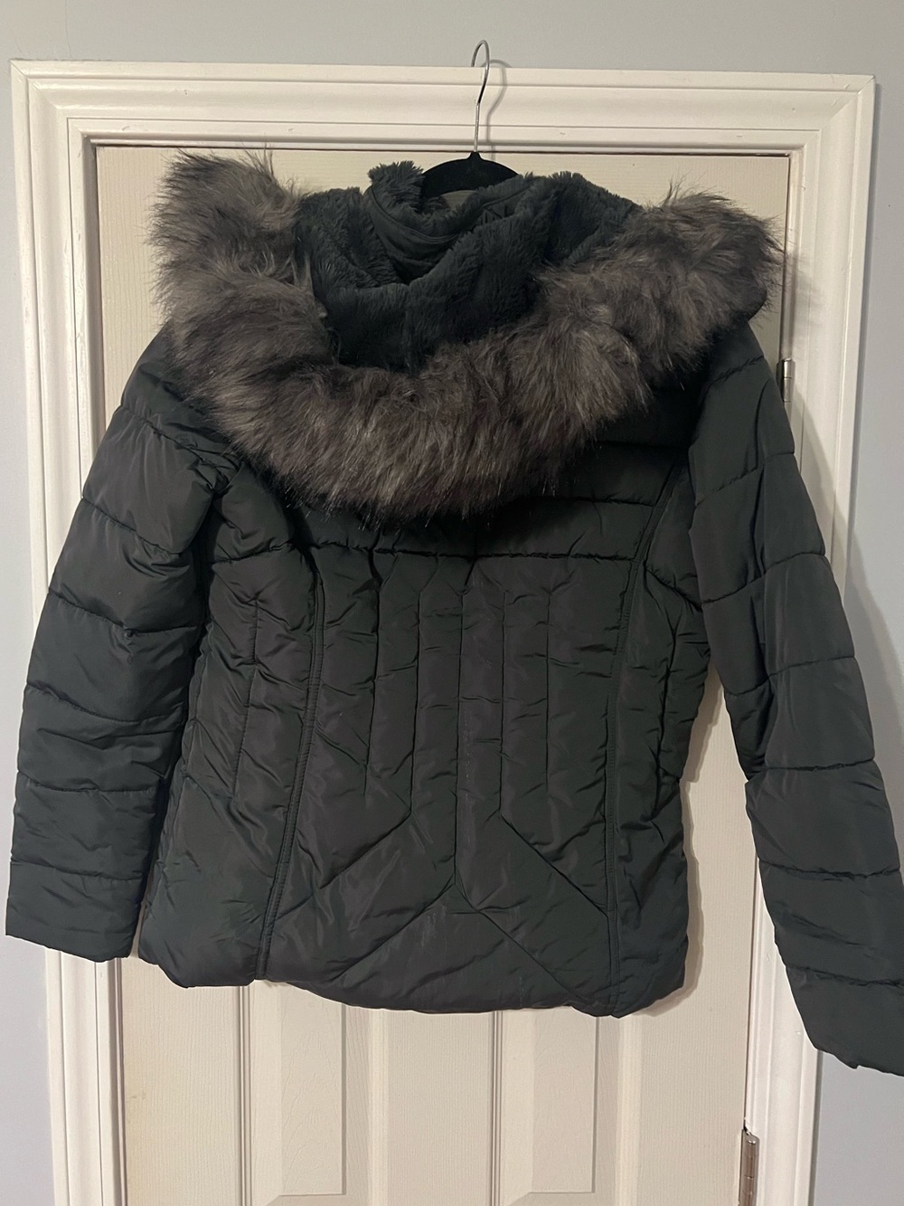 Maurices faux fur trim puffer jacket coat - Picture 8 of 10